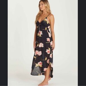 Billabong Black Floral Maxi Dress